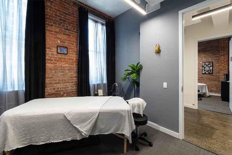 image of a massage room at our 54th street location