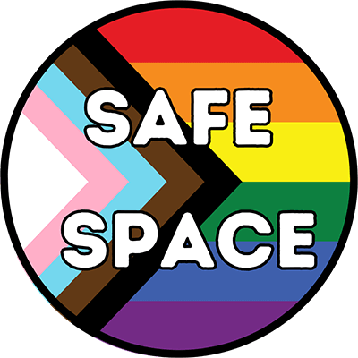 Safe Space logo shown in circular orientation.